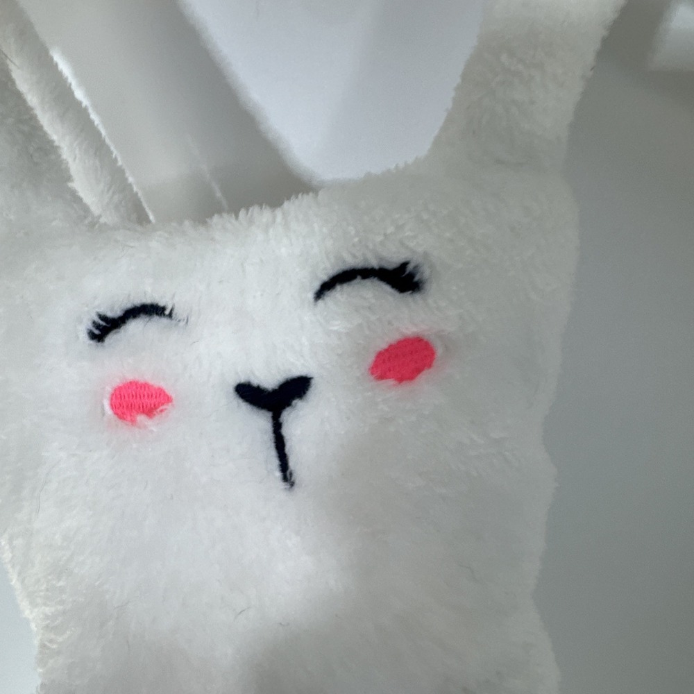 Carters Baby Girl White Plush Fleece Bunny Face Jumper Dress 9 Months GCL15234 - Picture 3 of 9